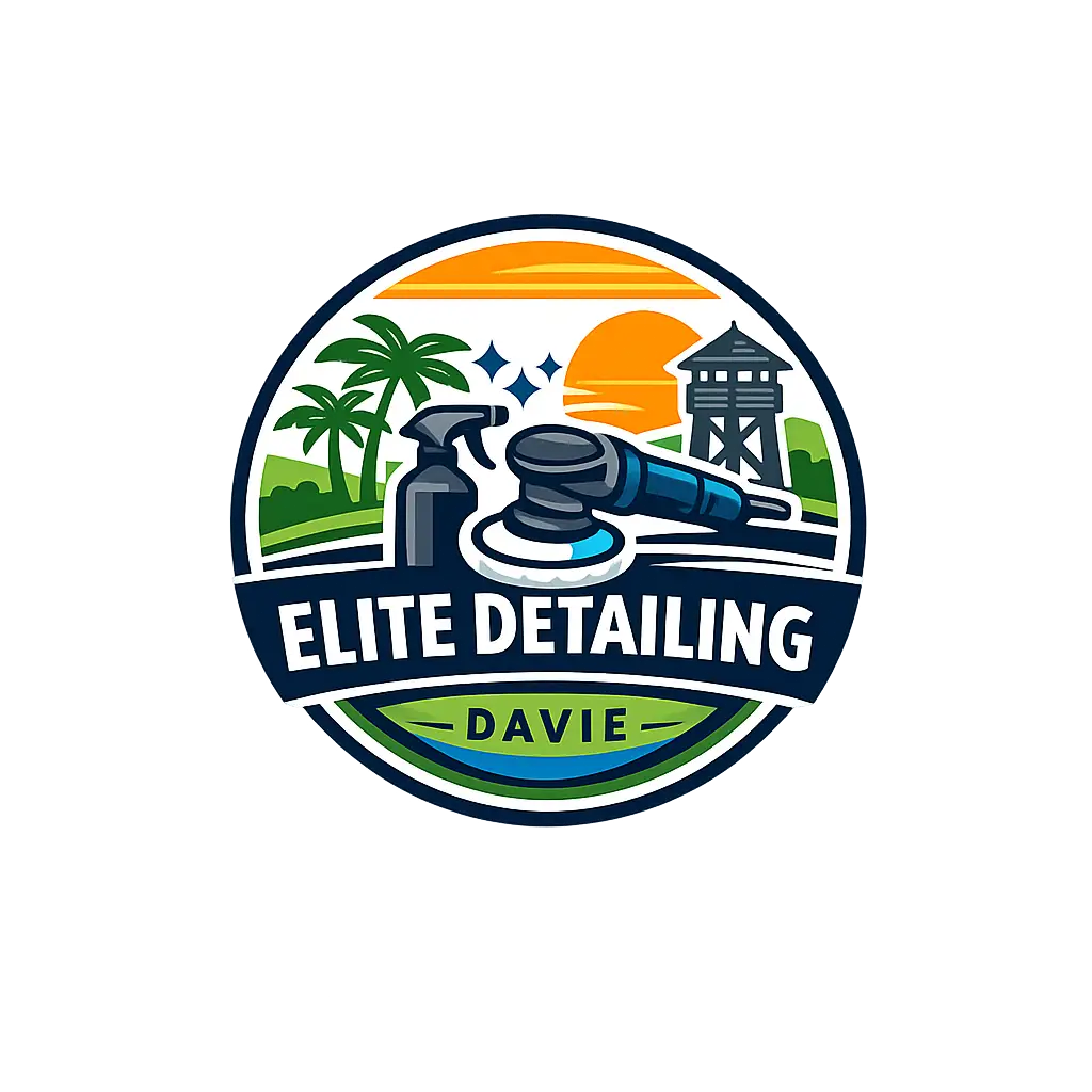 **Alternative Text:** Elite Detailing Davie official logo for mobile auto detailing services in Davie, FL